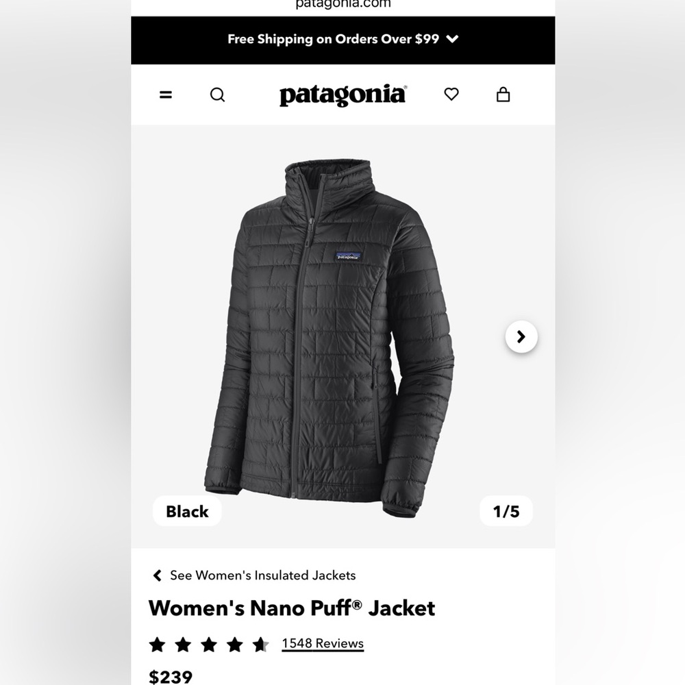 Patagonia Women’s Nano Puff Jacket